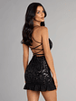 Afterparty Glow Sequin Ruffle Mini Dress - thumbnail 2
