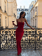 Alexiam Maxi Dress Red - thumbnail 1
