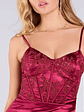Alexis Corset Applique Satin Mini Dress - thumbnail 3