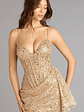 Alexie Glitter Corset Sash Mini Dress - thumbnail 5