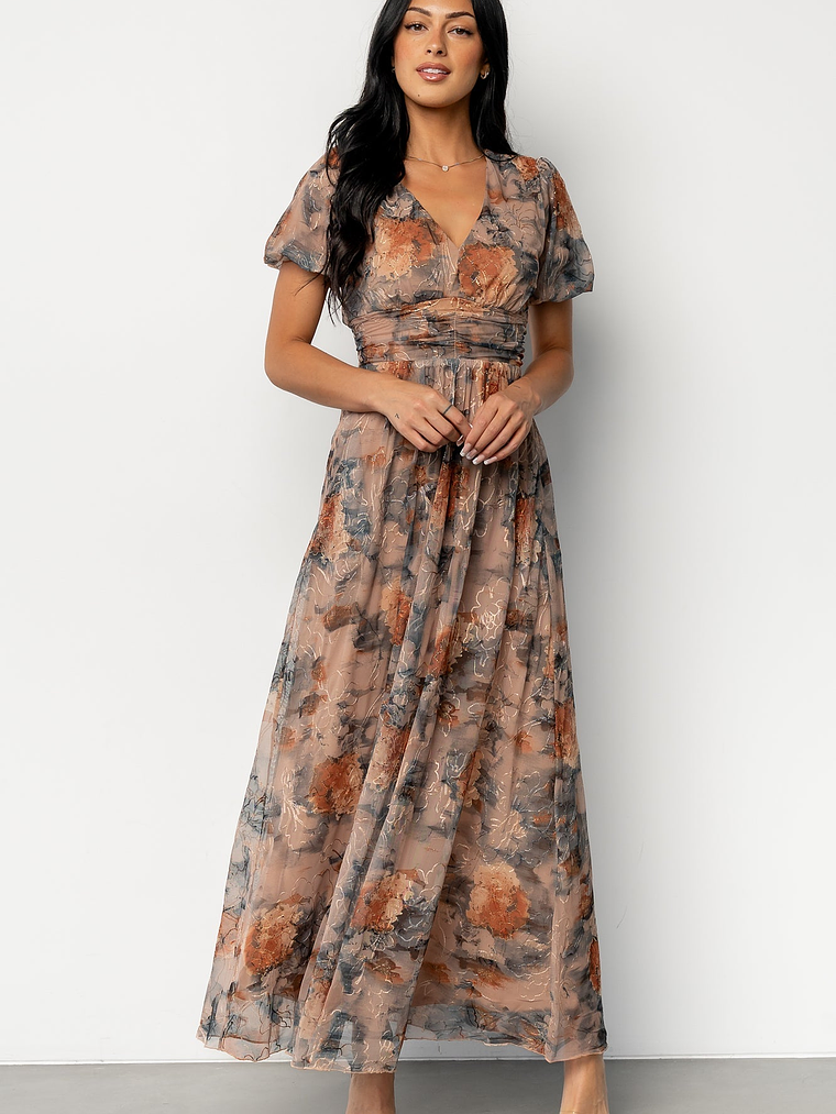 Ardley Maxi Dress | Copper + Slate Floral 5