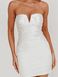 Ahri Strapless Bodycon Mini Dress Ivory - thumbnail 4