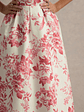Annalise | Pink Porcelain Print Bandeau Skater Midi Dress - thumbnail 6