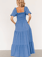 Amaya Smocked Dress | Blue - thumbnail 5