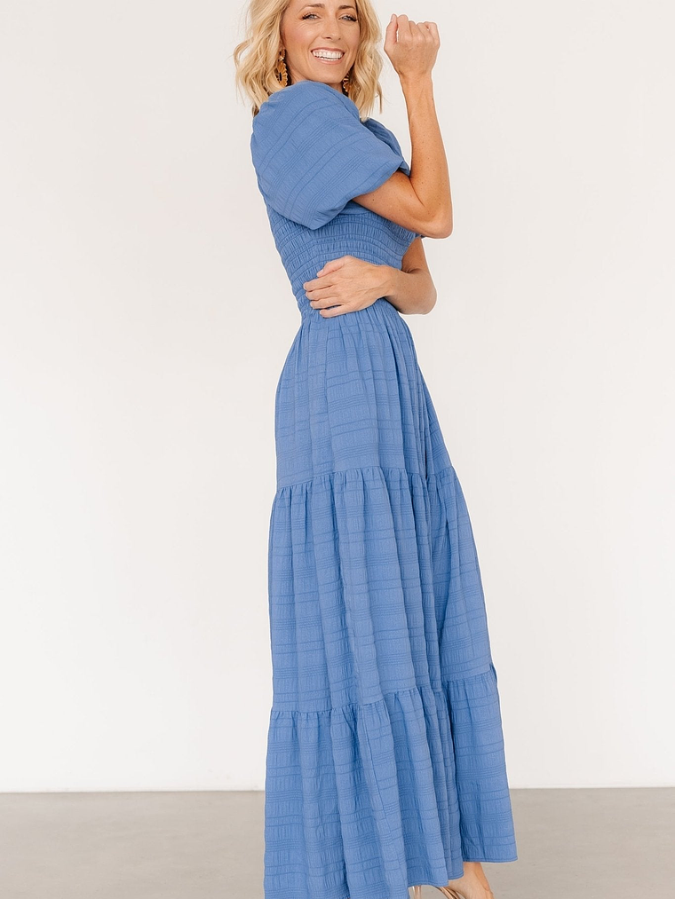 Amaya Smocked Dress | Blue 6