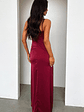 Aiana Satin Maxi Dress - Burgundy - thumbnail 6