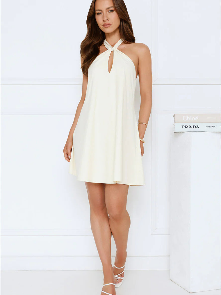 Breezy Beauty Halter Mini Dress 3