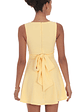 Back Bow A-Line Dress in Yellow - thumbnail 2