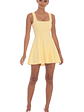 Back Bow A-Line Dress in Yellow - thumbnail 4