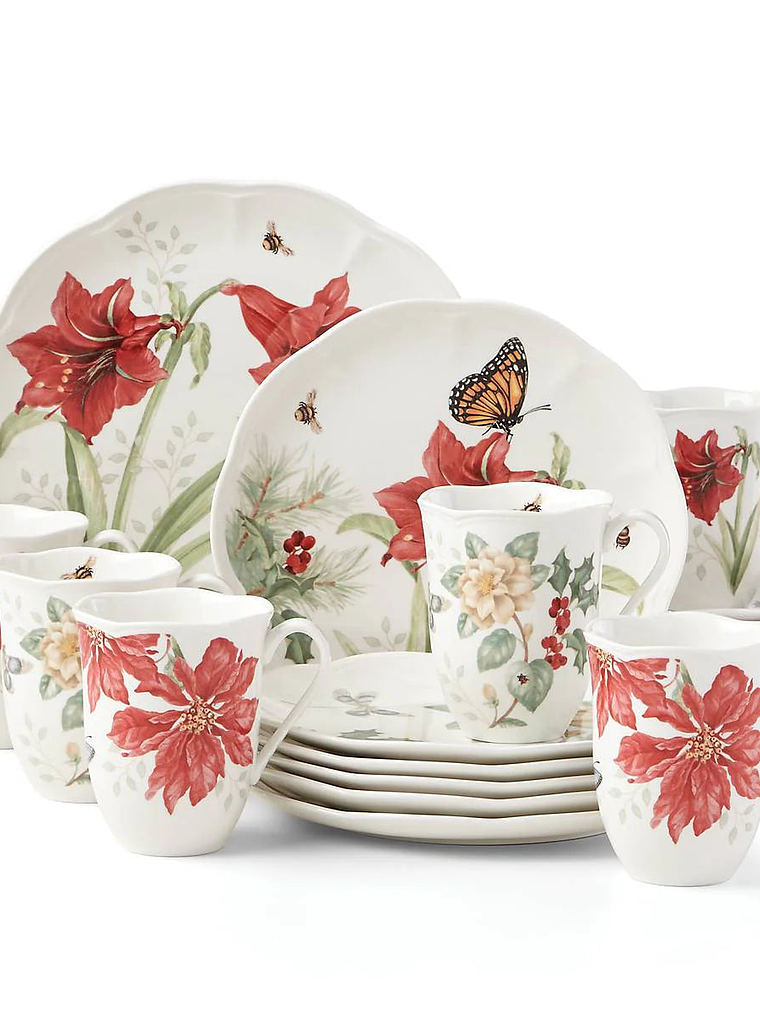 Butterfly Meadow 18-Piece Holiday Dinnerware Set 3