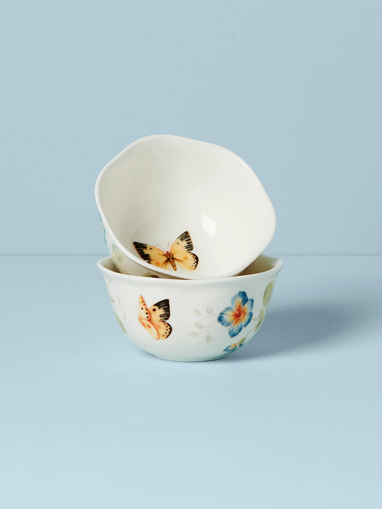 Butterfly Meadow 2-Piece Dessert Bowl Set 1