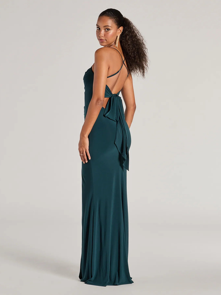 Ashley Sleeveless Bow Mermaid Formal Dress 2