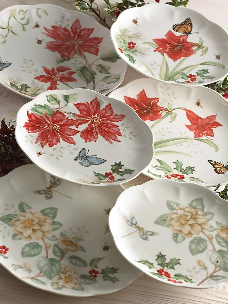 Butterfly Meadow 18-Piece Holiday Dinnerware Set 5