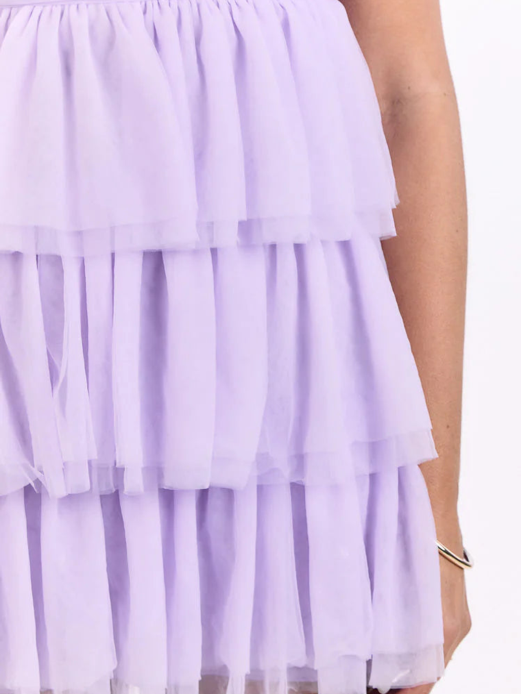 Birthday Girl Lilac Mini Party Dress 6