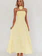Bondi Rose Decoration Maxi Dress Lemon - thumbnail 3