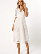 Camellia Midi Dress - White - thumbnail 4