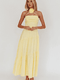 Bondi Rose Decoration Maxi Dress Lemon - thumbnail 4
