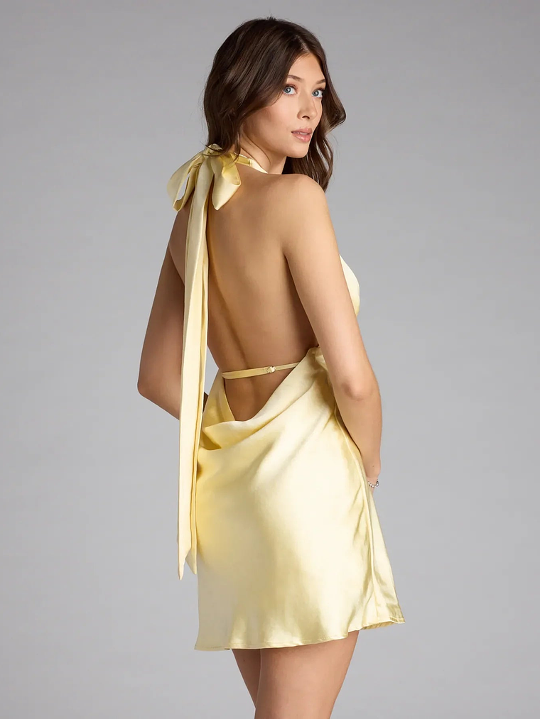 Back for More Satin A-Line Mini Dress 4