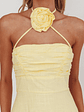 Bondi Rose Decoration Maxi Dress Lemon - thumbnail 5