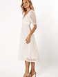 Camellia Midi Dress - White - thumbnail 5