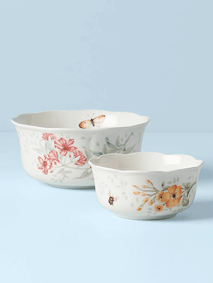 Butterfly Meadow 2-Piece Nesting Bowl Set