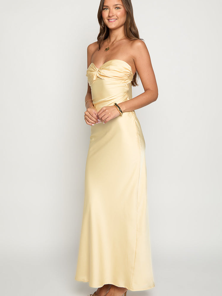 Ashley Yellow Formal Maxi Dress 4