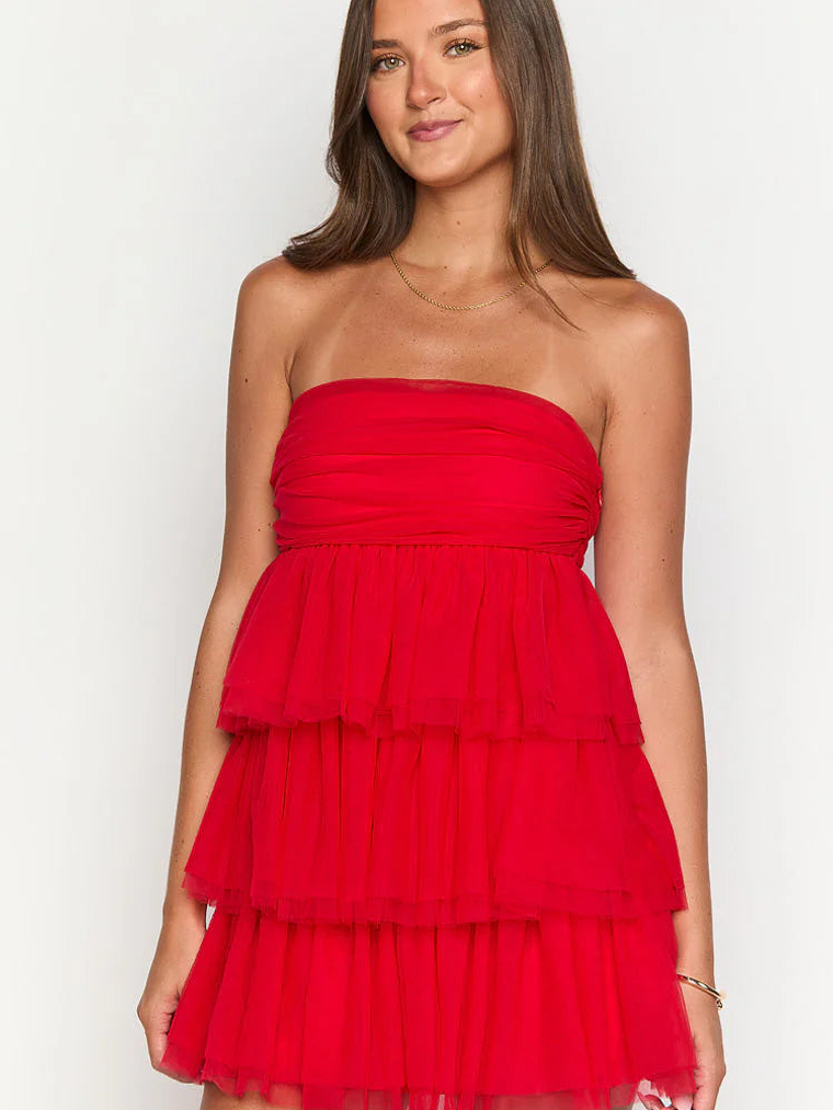 Birthday Girl Red Mini Party Dress 2