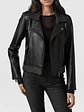 Bonham Studded Biker Jacket - Black - thumbnail 3