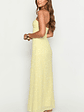 Ashley Yellow Sequin Strapless Maxi Dress - thumbnail 5