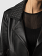 Bonham Studded Biker Jacket - Black - thumbnail 5