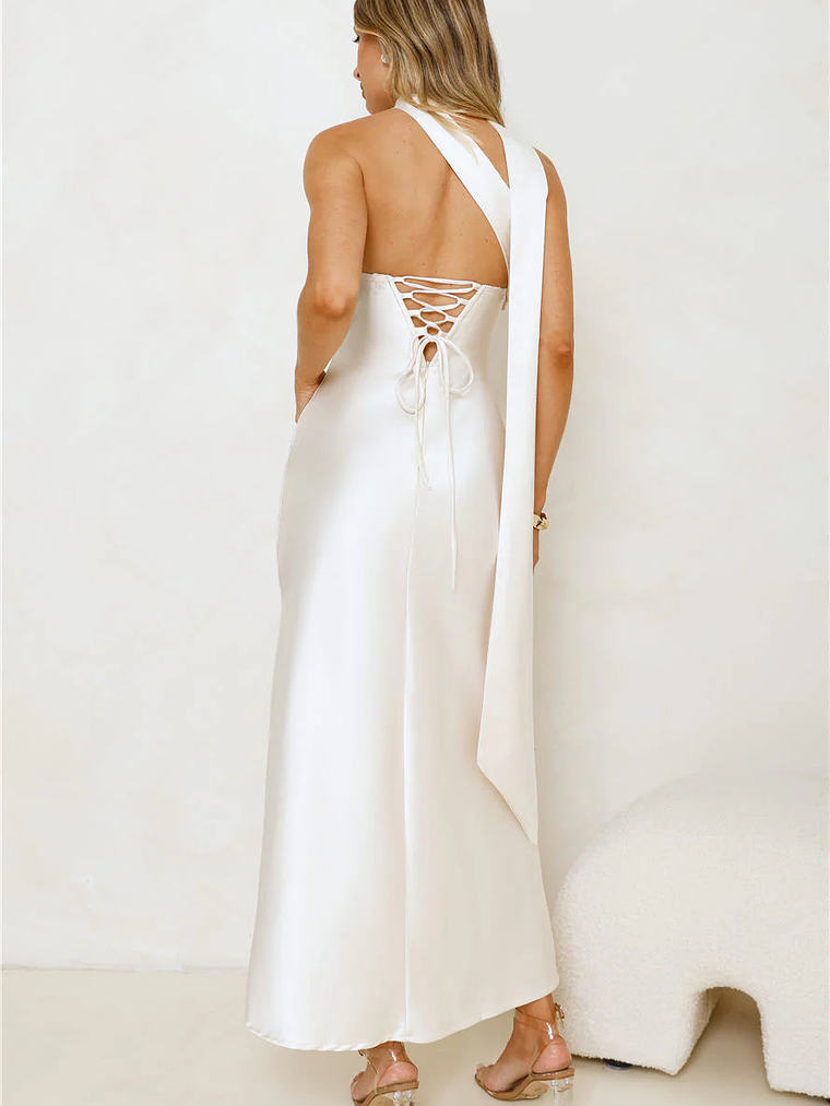 Be Noticed Strapless Satin Maxi Dress 10