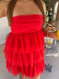 Birthday Girl Red Mini Party Dress - thumbnail 9