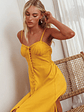 Back Together Button Front Midi Dress Marigold - thumbnail 2