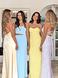 Ashley Yellow Sequin Strapless Maxi Dress - thumbnail 10
