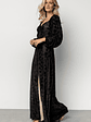 Aurora Velvet Maxi Dress | Black Floral - thumbnail 3