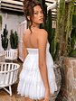 Birthday Girl White Mini Party Dress - thumbnail 7