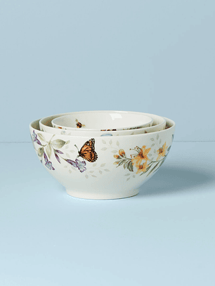 Butterfly Meadow 3-Piece Bowl Set