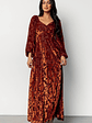 Aurora Velvet Maxi Dress | Clove + Copper Floral - thumbnail 1