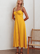 Back Together Button Front Midi Dress Marigold - thumbnail 6