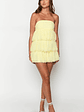 Birthday Girl Yellow Mini Party Dress - thumbnail 3