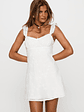 Beacall Embroidered Mini Dress White - thumbnail 2