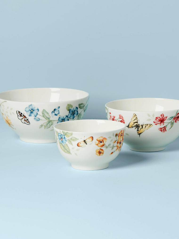 Butterfly Meadow 3-Piece Bowl Set 3