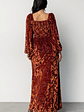 Aurora Velvet Maxi Dress | Clove + Copper Floral - thumbnail 4