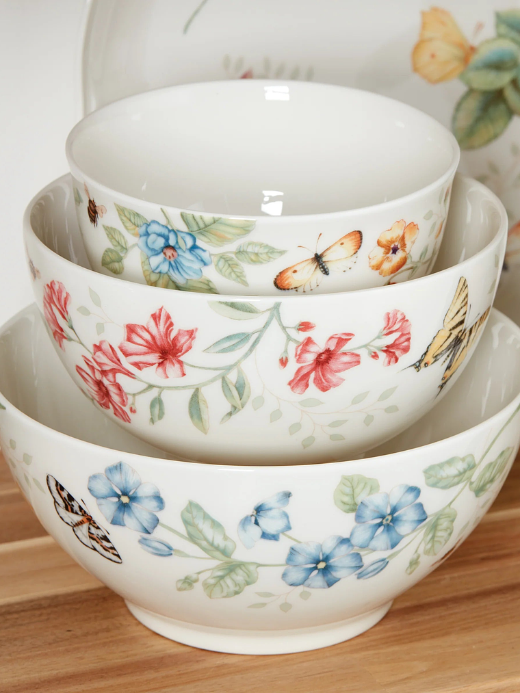 Butterfly Meadow 3-Piece Bowl Set 5