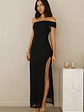 Berry Fresh Mesh One Shoulder Maxi Dress - thumbnail 2