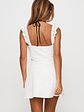 Beacall Embroidered Mini Dress White - thumbnail 5