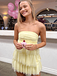 Birthday Girl Yellow Mini Party Dress - thumbnail 8