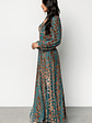 Aurora Velvet Maxi Dress | Jade + Bronze Floral - thumbnail 3