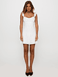Beacall Embroidered Mini Dress White - thumbnail 7