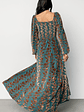 Aurora Velvet Maxi Dress | Jade + Bronze Floral - thumbnail 4